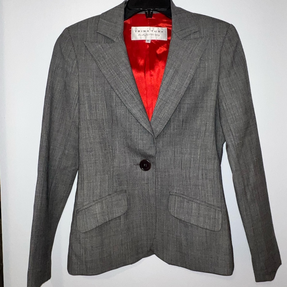 Gray Womens blazer size 6.